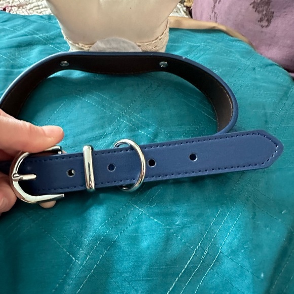 Dog wedding ring bearer collar XXL blue - Picture 4 of 5
